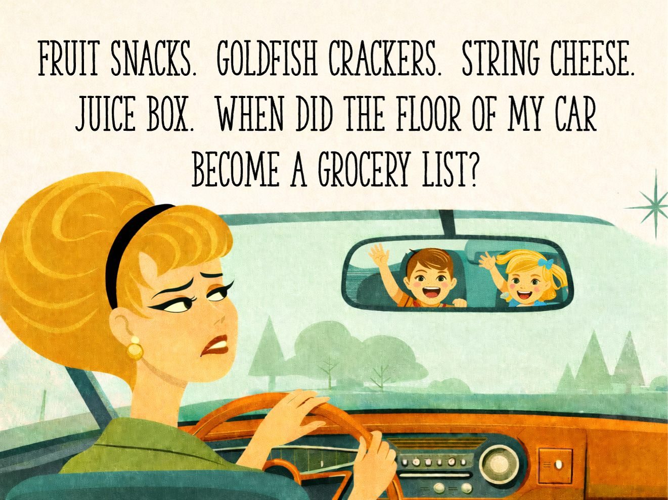 Floor Of Car Grocery List