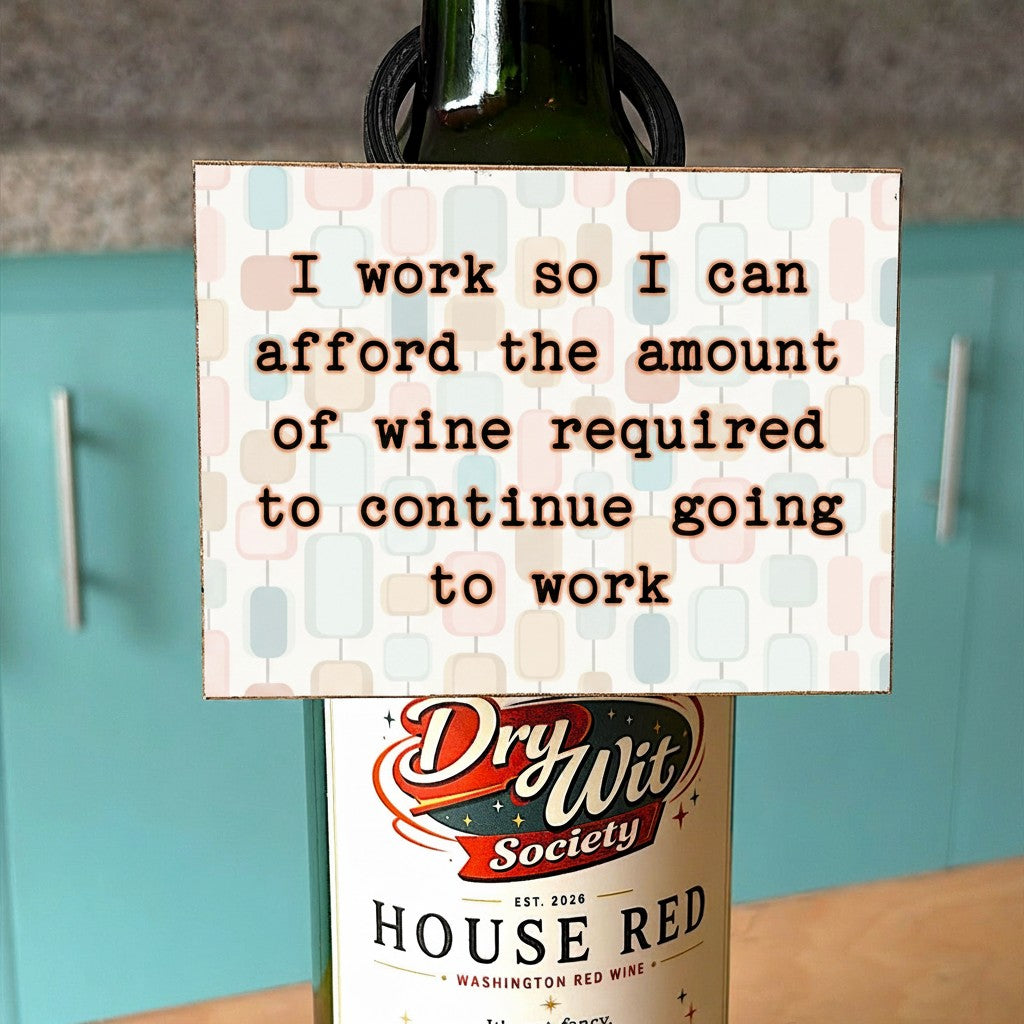 I Work So I Can Afford The Wine